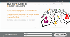 Desktop Screenshot of clubresponsablesdecalidad.com