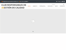 Tablet Screenshot of clubresponsablesdecalidad.com